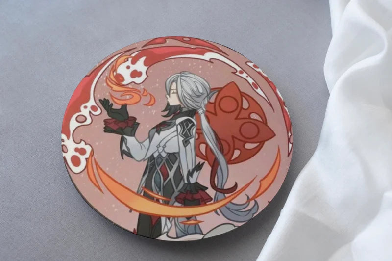 Genshin Impact The Knave Father Arlecchino Coaster