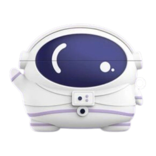 A white astronaut-shaped product with a dark blue visor and light purple accents, shown on a plain white background.