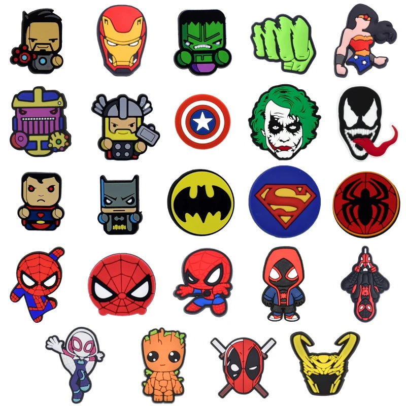 Avengers Marvel and DC Croc Charms for Crocs | Jibbitz