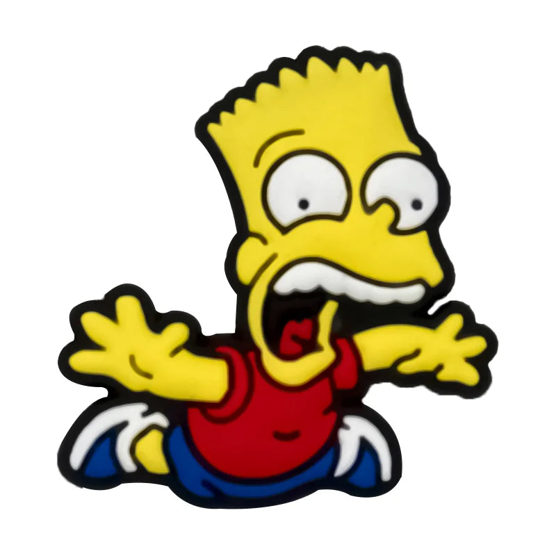 Bart Simpson falling croc charms for crocs | jibbitz