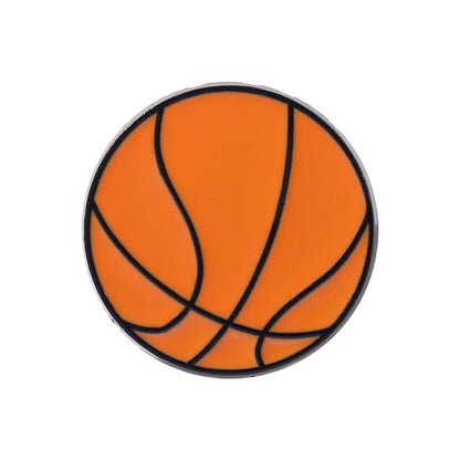 basketball ball enamel charm for fabric