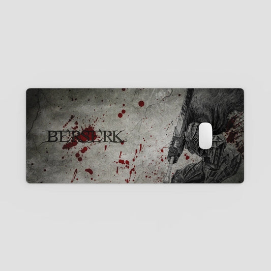Phone case with 'BERSERK' branding and graphic design on a gray background