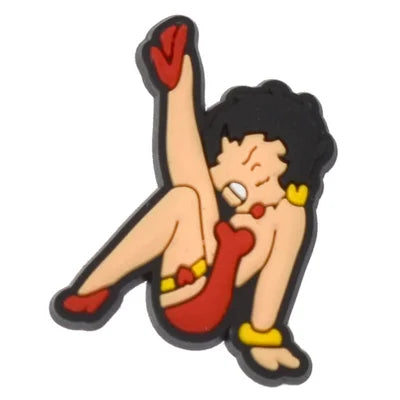 Betty  Boop Leg Raised Pose Croc Charm for Crocs | Jibbitz
