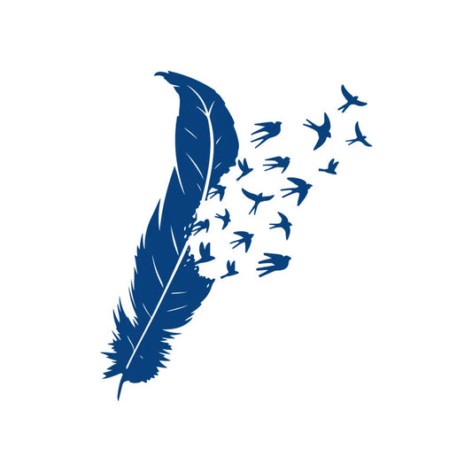 Birds of a Feather Flock Together Small Semi-Permanent Jagua Tattoo