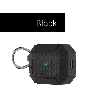  Black Armored Case for Apple Airpods 4th Generation