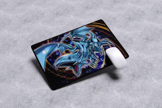 Blue Eyes White Dragon Mousepad 30 by 25 cm