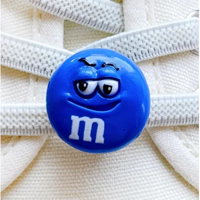 Blue M & M Shoelace Charm