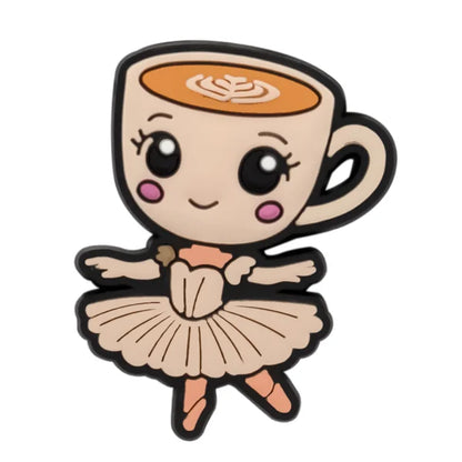 cappuccino cup as a ballerina