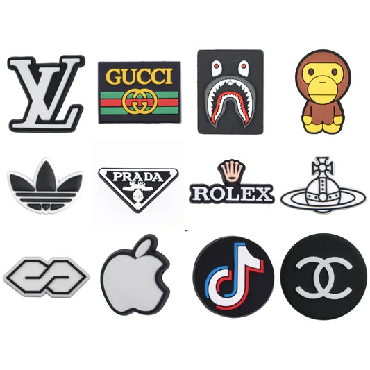 Luxury Brands and Logos Croc Charms