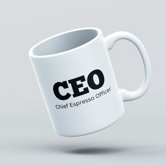 ceo chief espresso officer mug design