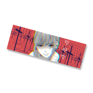 Lenticular Sticker - Chainsaw Man 3D Motion Sticker