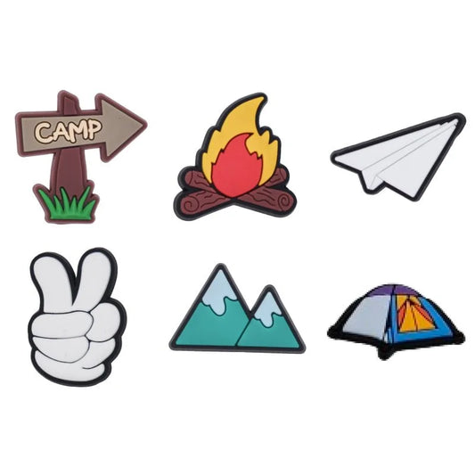 Cute and Functional 3D Silicone Clothing Pins - Camping Theme