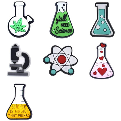 Cute and Functional 3D Silicone Clothing Pins - Chemistry Theme