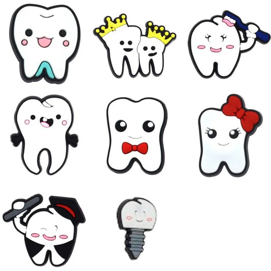 Cute and Functional 3D Silicone Clothing Pins - Dentistry Theme