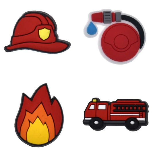 Cute and Functional 3D Silicone Clothing Pins - Fire Brigade Theme