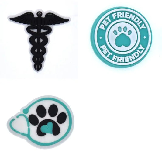 Cute and Functional 3D Silicone Clothing Pins - Veterinary Theme