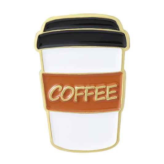 coffee enamel pin | brooch for bags