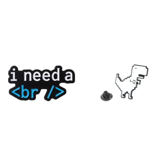 computer science enamel pin