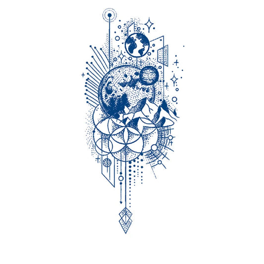 Planetary Semi-Permanent Jagua Tattoo