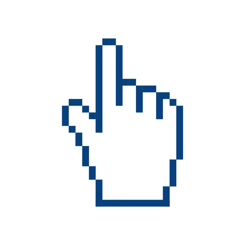 mouse cursor tattoo design on a white background