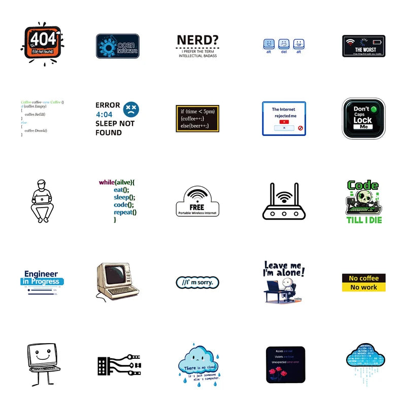 Dark Web Sticker Set 50pcs