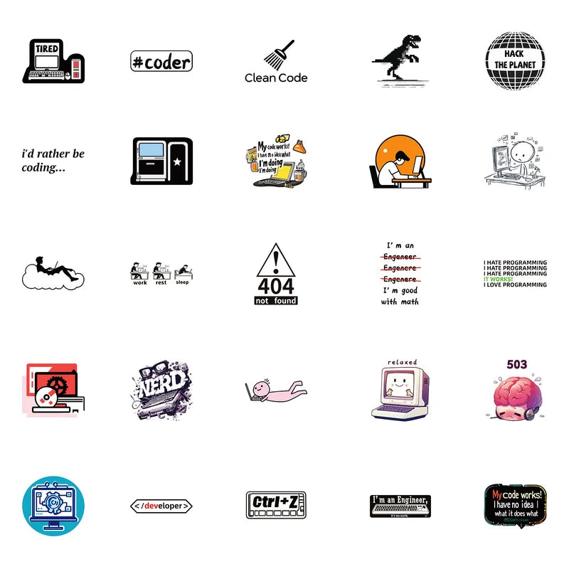 Dark Web Sticker Set 50pcs