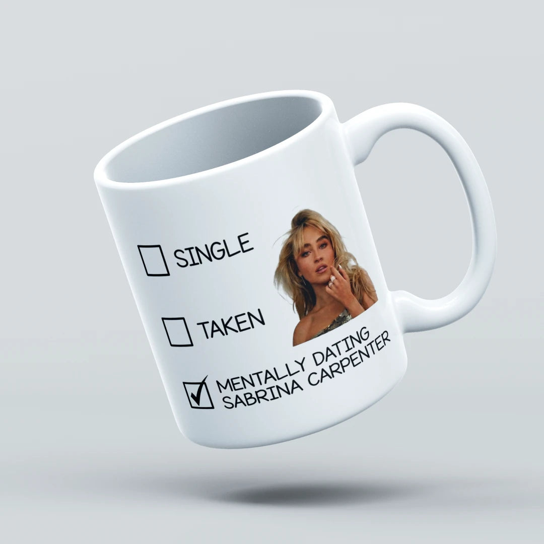 mentally dating sabrina carpenter mug