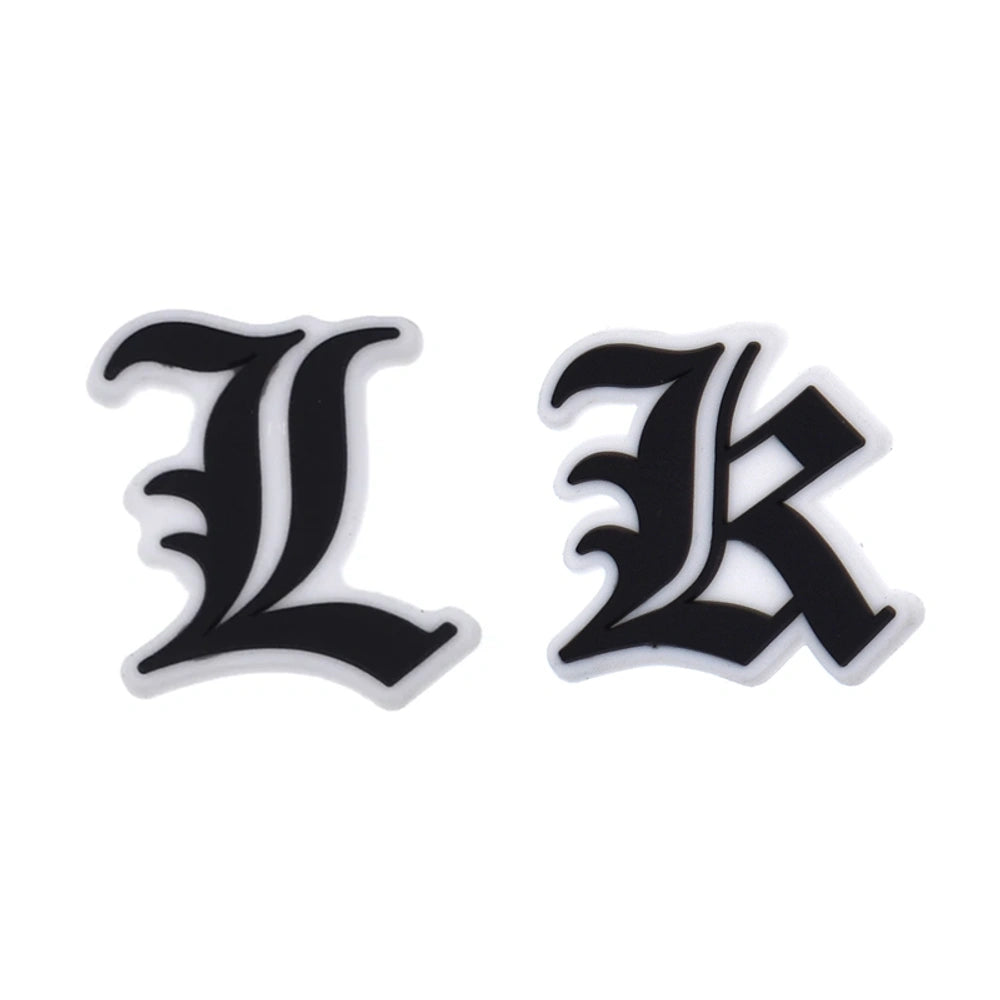 Black 'L' and 'K' logos on a white background