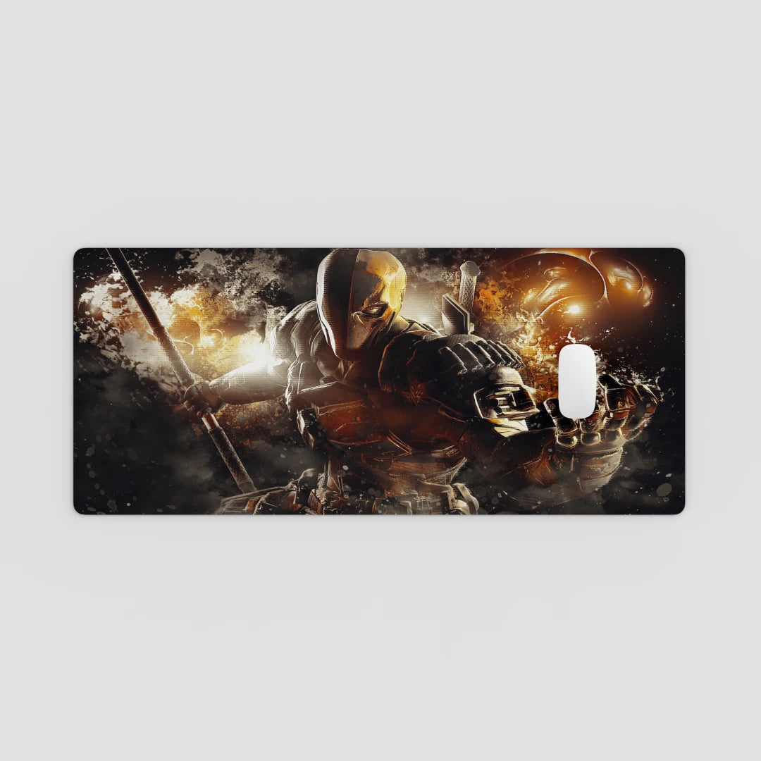 Phone case with warrior design on a light gray background
