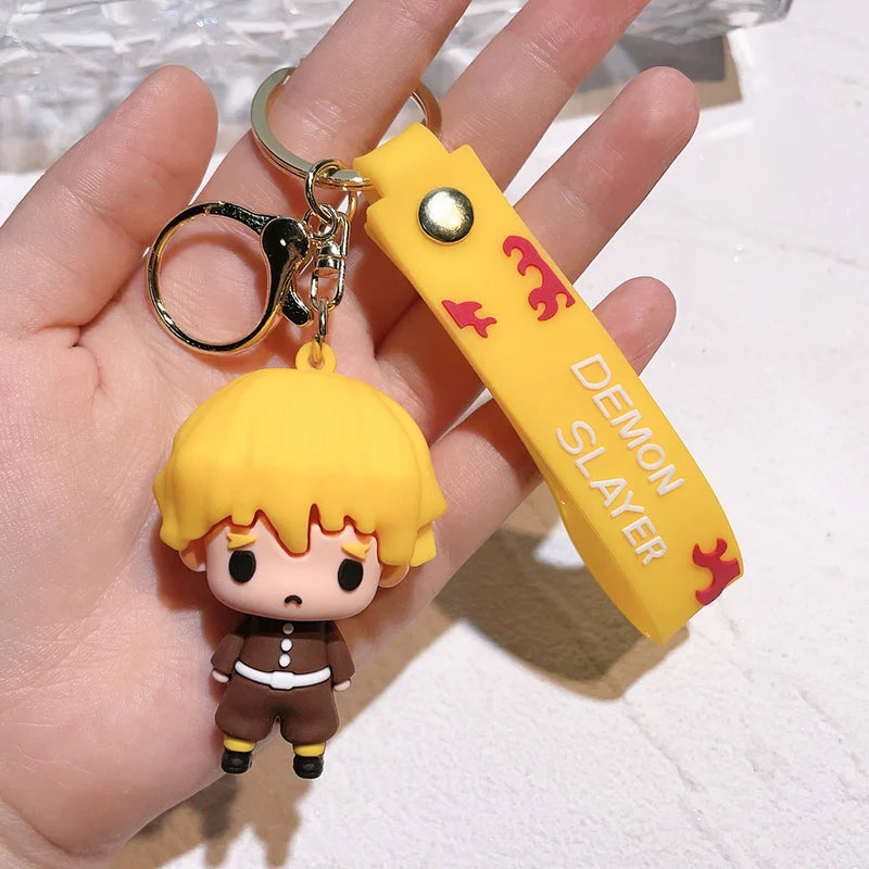 Demon Slayer Sad Zenitsu 3D PVC Keychain