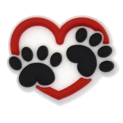 Dogs Paw Love Croc Charm for Crocs | Jibbitz