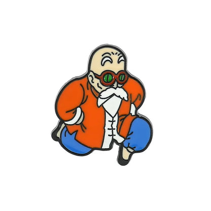Animated character wearing sunglasses and an orange jacket on a white background