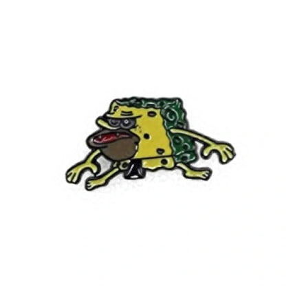 spongebob caveman enamel pin
