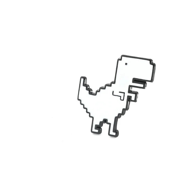 404 error dinosaur software engineering enamel pin