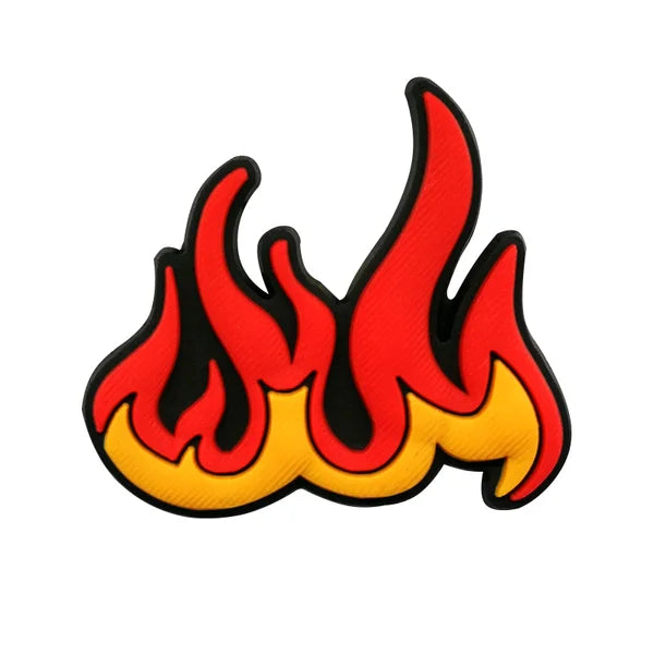 Fires on a white background