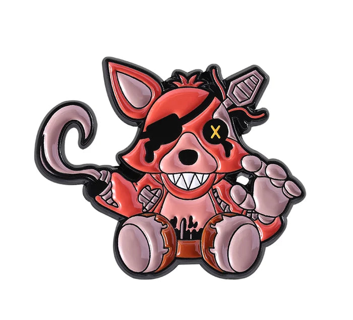 Cartoon pirate cat with a bandana and eyepatch on a white background