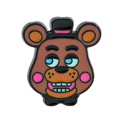 Animated bear character with a top hat on a white background