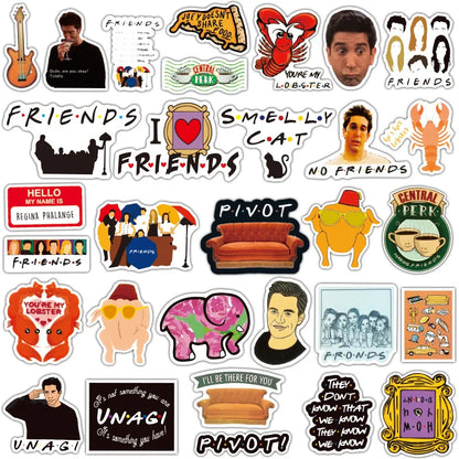 friends series stickers on a white background
