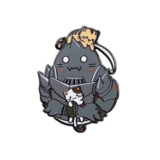 alphonse elric kawaii enamel pin