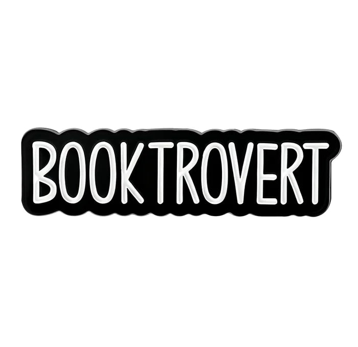 booktrovert enamel pin