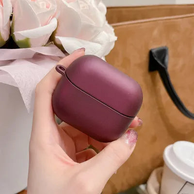 Burgundy Hard Shell Galaxy Buds 3 and Galaxy Buds 3 Pro Cover