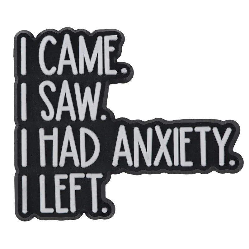 I Came I Saw I Had Anxiety I Left Croc Charms for Crocs | Jibbitz