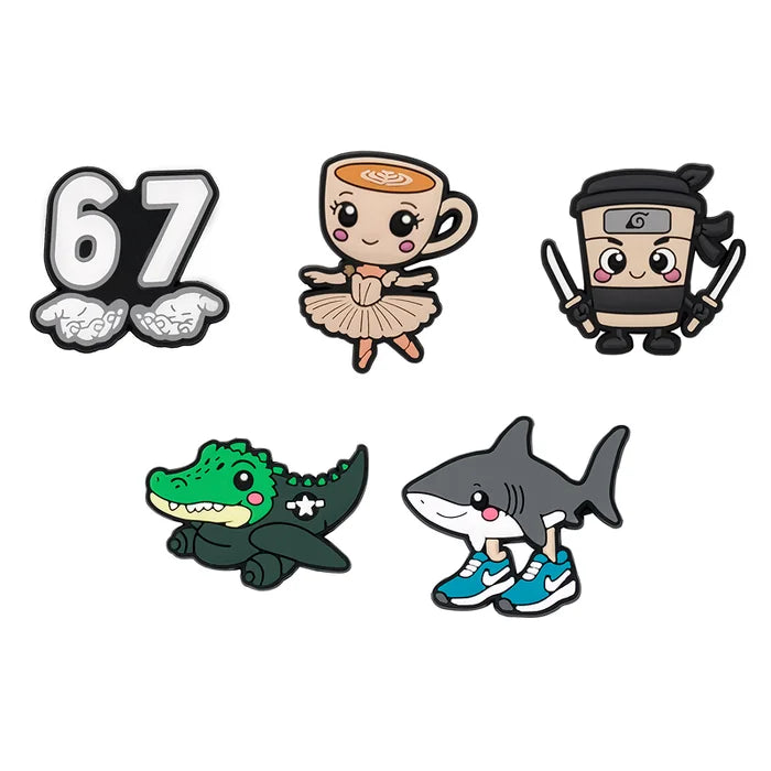 Italian Brainrot memes on a white background