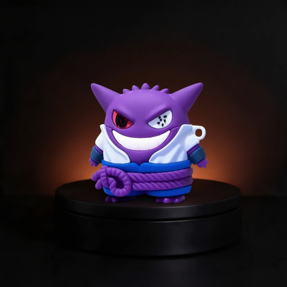 gengar and sasuke from pokemona and naruto crossed over as an Airpods and galaxy buds Case from inkbee store lebanon