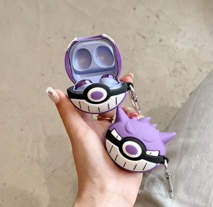 Gengar Pokemon Pokeball Cover for Galaxy Buds Live and Galaxy Buds 2 and Galaxy Buds 2 Pro and Galaxy Buds FE and Galaxy Buds Pro