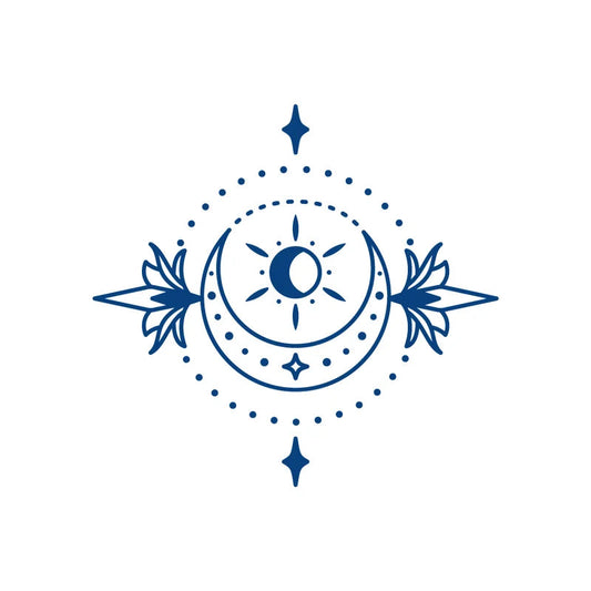 Geometric Semi-Permanent Jagua Tattoo