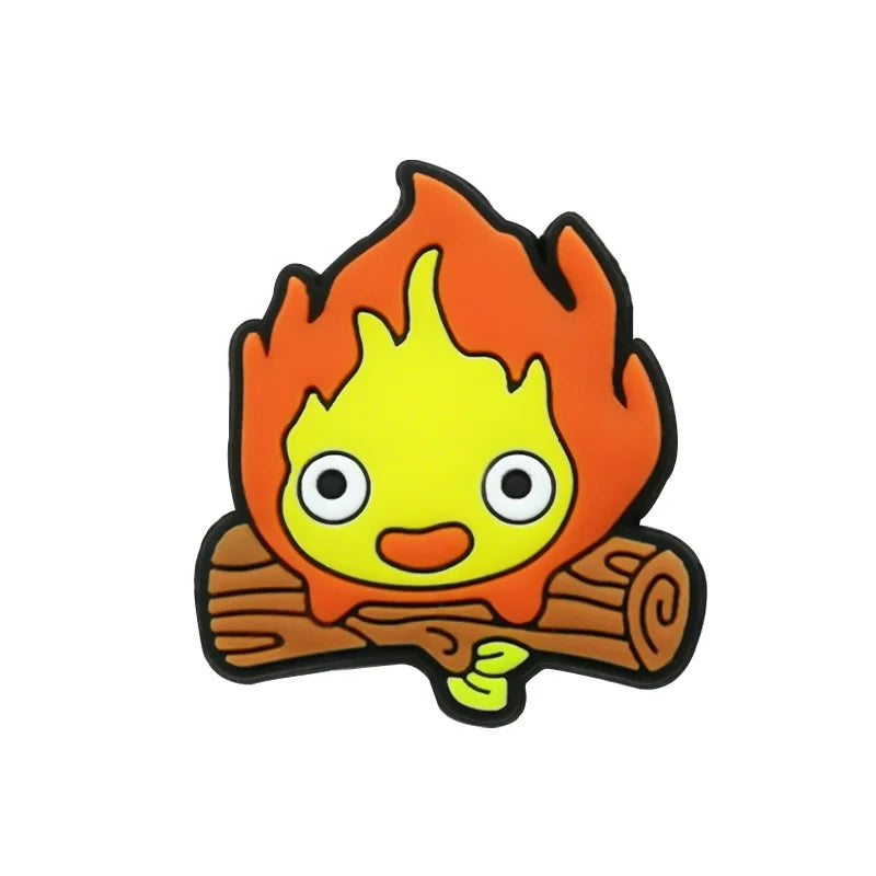 calcifer ghibli studio character croc charms for crocs | jibbitz
