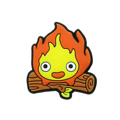 calcifer ghibli studio character croc charms for crocs | jibbitz
