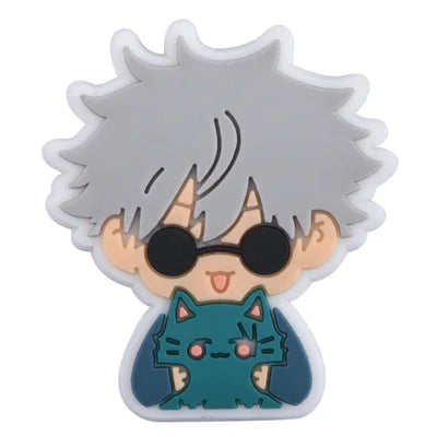 Gojo Satoru With Cat Jujutsu Kaisen Jibbitz Croc Charms - Crocs