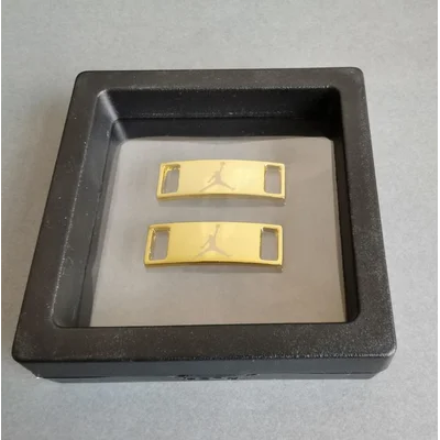 Golden Metal Plate Michael Jordan Shoelace Accessory